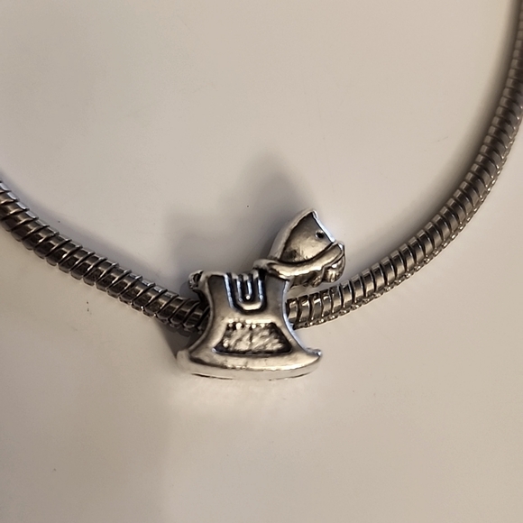 ROCKING HORSE Charm Fits Pandora and European Systems - Picture 1 of 4